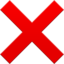 x-cross mark